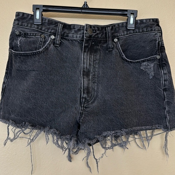Black Madewell Jean Shorts - Picture 1 of 2